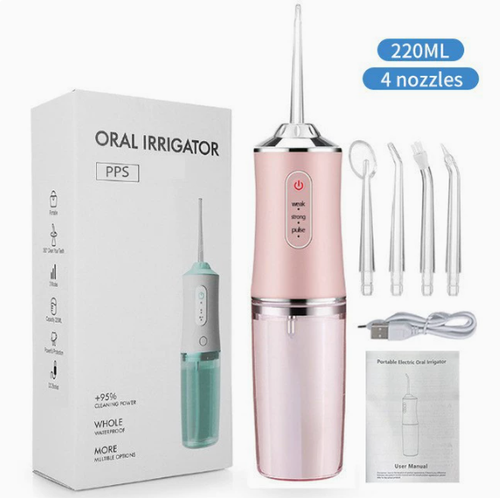 Portable Electric Water Flosser – Rechargeable Handheld Oral Irrigator for Home Use (Removes Tartar)