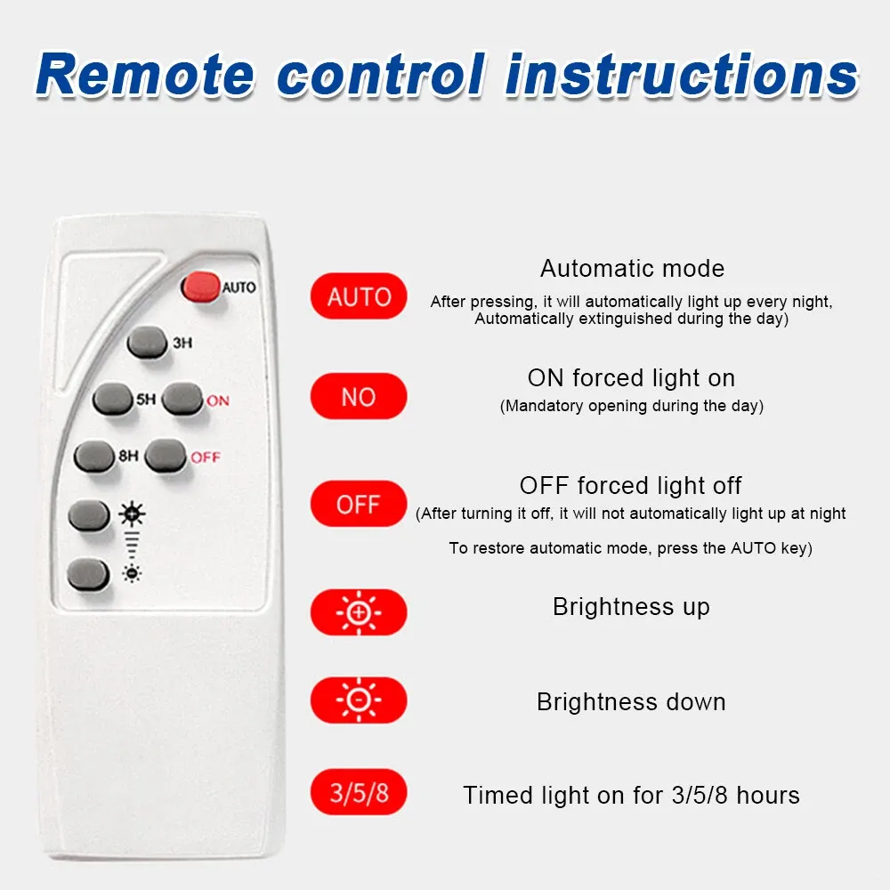 300W LED Solar Light Street Flood Sensor Remote Outdoor Garden Security Lamp