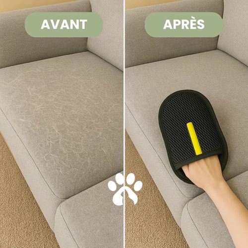 Reusable & Eco-Friendly Hair Removal Glove, Double-Sided Pet Grooming Gloves, Effectively Remove Hair