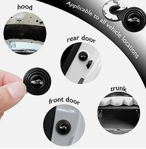 16X Car Door Anti-Shock Silicone Pads Shock-Absorbing Gasket Thicken Accessories