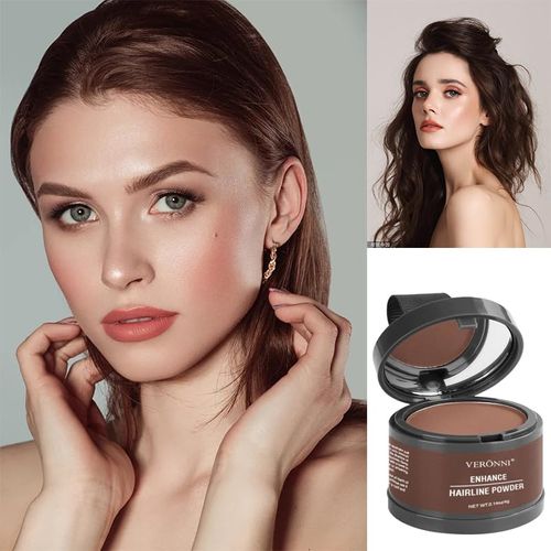 Hairline Powder Root Touch Up Hair Color, Instant Hairline Powder for Thinning Areas and Gray Hair Coverage, Natural and Non-greasy Root Cover up for Women and Men
