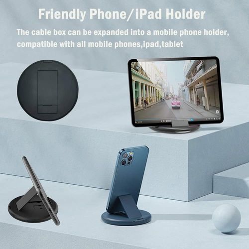 Yesimla USB-C Adapter Cable Kit — Multi-Cable Converter Case (USB-C to iOS Type-C Micro USB-A Adapters) with Data Transfer Capability and Built-in Card Slot