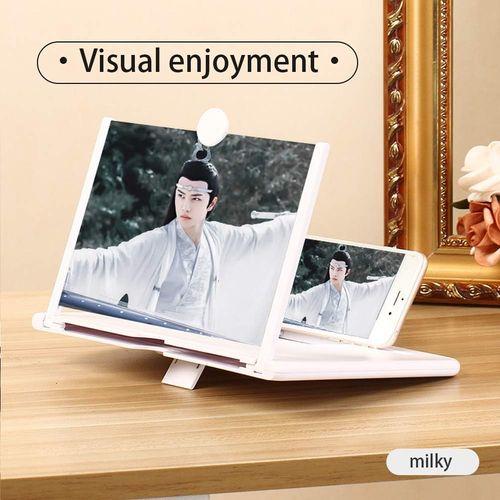 10-inch Screen Magnifier,3D HD,Pull-Out Type,Smart Phone Magnifier,Mobile Phone Large Screen,Foldable and Retractable,Movie Video Screen Magnifier
