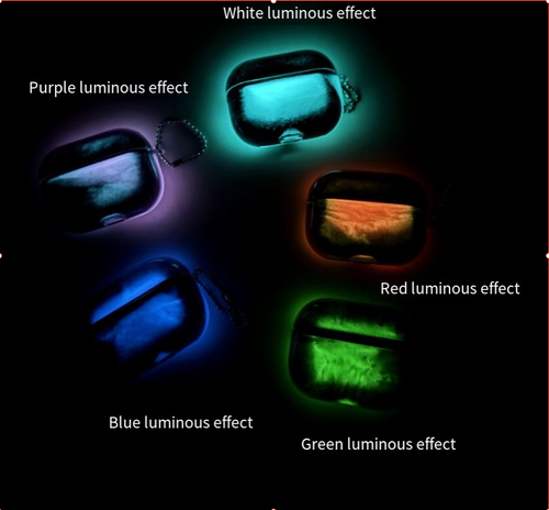 2nd Generation Luminous Flowing Sand AirPods Case, Anti-Drop Protective Cover, Compatible with AirPods 1 2