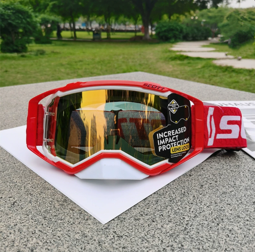 Motocross Goggles,UV Protection Dirt Bike Goggles with Removable Nose Guard for Motorbike,Off Road,ATV,UTV