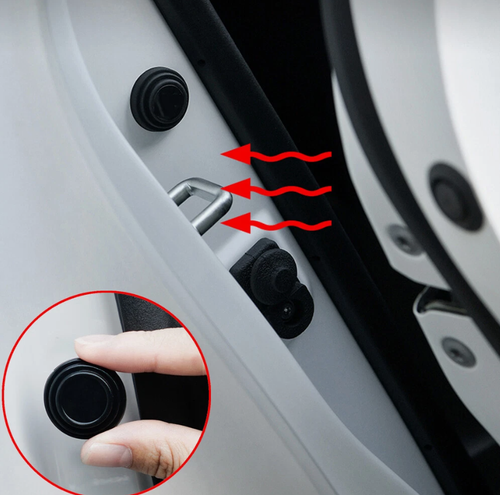 16X Car Door Anti-Shock Silicone Pads Shock-Absorbing Gasket Thicken Accessories