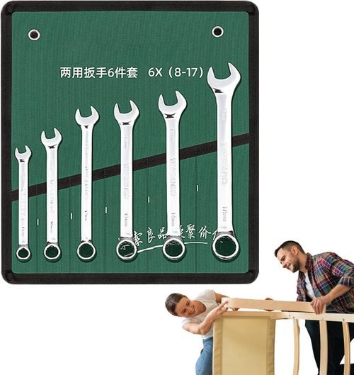 Standard Wrench Set, Sturdy High-Carbon Steel Metric Wrench Set, Use Wrench Kit with Double Head, Tools Set with Storage Bag for Cars, Mechanical Work