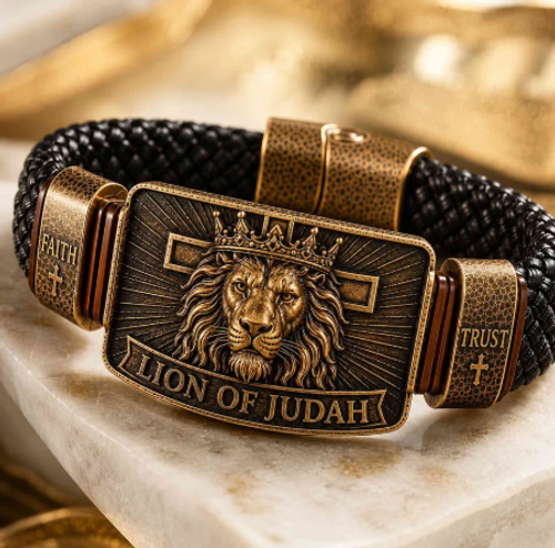 Lion of Judah Men's Christian Bracelet