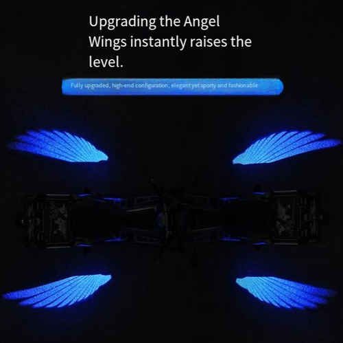Universal Motorcycle Angel WingsGround Projection Light — Modified Chassis Welcome & Ambient Lighting — New Model Full-Vehicle Underglow Welcome Projector