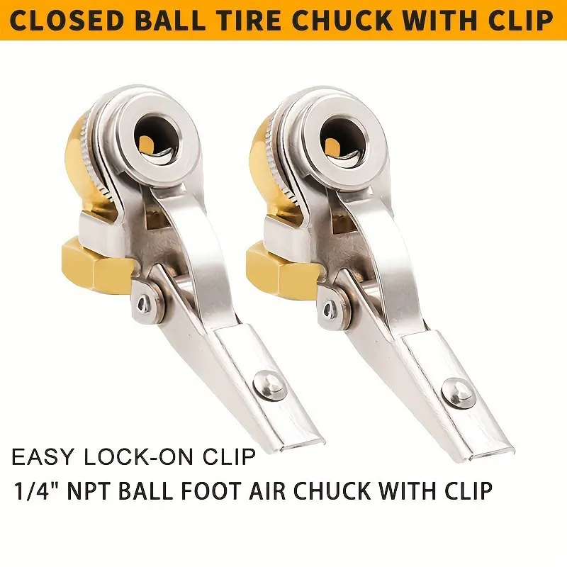 Car tire inflator chuck type internal thread air pump nozzle tire repair pneumatic tool accessories