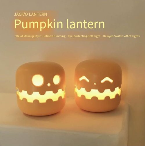 Melon Lamp Ambient Light — Stylish Bedside Nightlight | Creative Melon-Shaped Desktop Accent | Soothing, Aesthetic Bedside Decor for the Bedroom