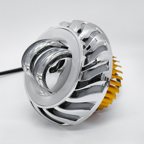 Motorcycle and electric vehicle LED angel eye and demon eye headlights, super bright yellow and white strobe headlights, built-in spotlights, modified motorcycle and electric vehicle LED angel eye headlights, built-in demon eye headlights, yellow and white dual-color strobe headlights, super bright LED angel eye and demon eye headlights, universal for motorcycles and electric vehicles, built-in headlight modification accessories.