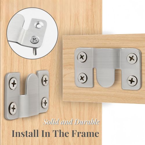 20 Pairs Stainless Steel Interlock Hanging Buckle Equipped with 80 Steel Screws