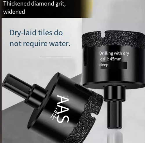 Brazing drill bit for ceramic tiles marbleand concrete wet and dry use