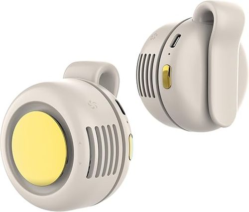 LBEC Portable Snap Fan, Fast Wind Speed Flexible Lightweight USB Rechargeable Portable Fan Low Noise for Camping for Traveling for Beach