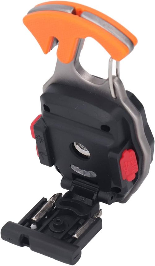 Small LED Flashlight, Multifunctional Mini Work Light, 3 Light Sources, Magnetic Cigarette Lighter, LED Keychain, Mini COB with Light, Bottle Opener, Screwdriver