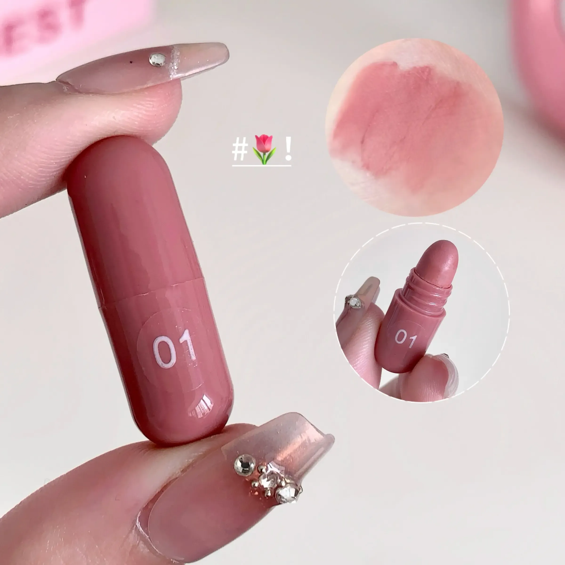 12-Color Capsule Lipstick Set - Natural, Long-Lasting, Non-Stick Cup | Mini Compact Matte Lipsticks
