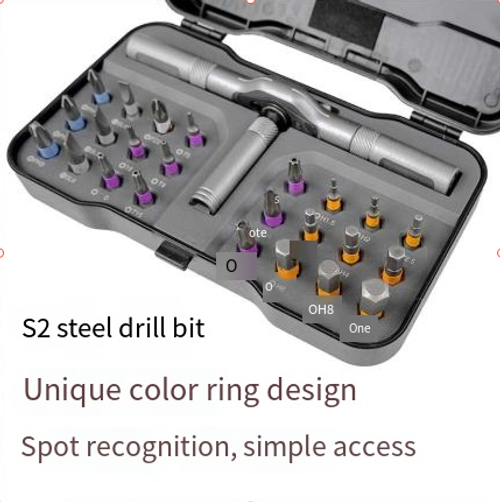 SUNHZMCKP 24 in 1 Magnetic Ratchet Screwdriver Set, S2 Steel Precision Bits with Detachable T Handle, Portable Precision Repair Tool Kit for Electronics, Furniture, Bicycle & DIY Projects