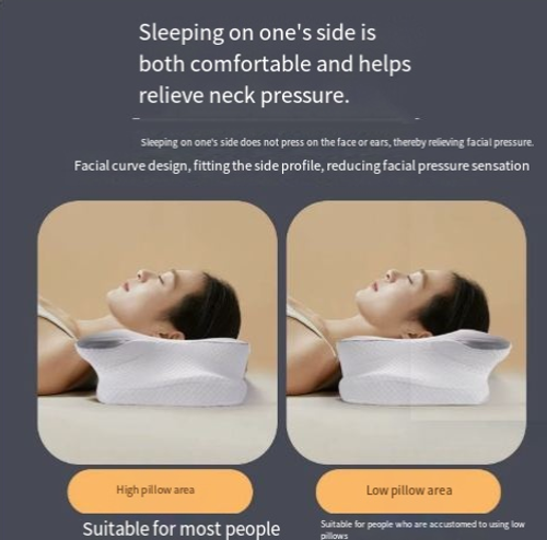 Ox Horn Butterfly Sleep Rebound Cotton Slow Pillow Memory Pillow Neck Support Pillow Novel Shaped Memory Pillow Core