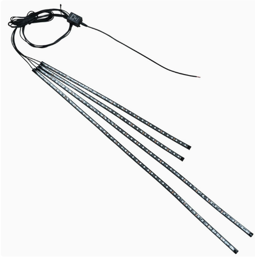 Automotive LED Underglow Lights — Multicolor Sound-Activated Ambient Lighting for Off-Road Vehicles | App-Controlled Car Underbody Modification Kit | Sound-Responsive Interior Rhythm Lights | Smart Waterproof Underbody Decorative Lighting