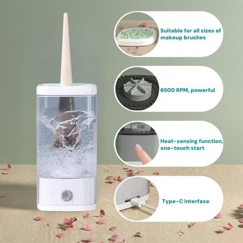 Electric makeup tool cleaner, USB UV sterilizer, quick-drying cleaning machine for makeup brushes
