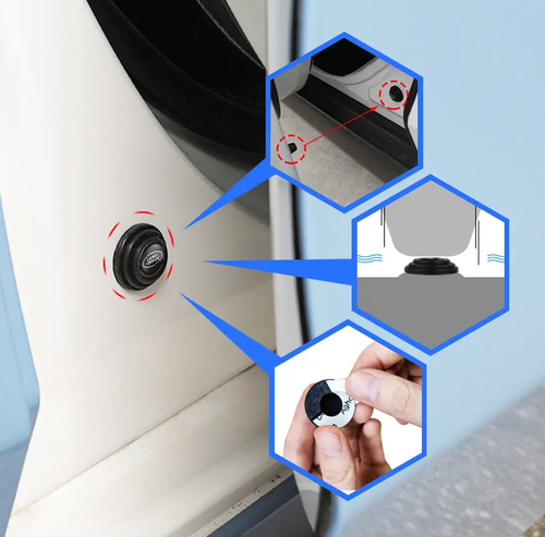 16X Car Door Anti-Shock Silicone Pads Shock-Absorbing Gasket Thicken Accessories