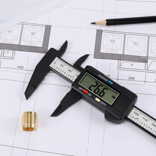Digital Caliper Measuring Tool w Inch Millimeter Conversion Micrometer Ruler