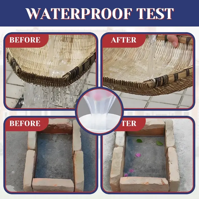 17.05 oz Transparent Waterproof Coating - Invisible Rubber Agent with Super Strong Adhesion, Indoor  Outdoor Concrete Sealant, Wood Sealant Waterproofers