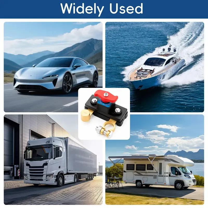 Pure Copper Car Battery Cut-Off Switch Breaker - Metal Vehicle Disconnect Switch with Stable Transmission, High Conductivity - No-Fuss Auto Accessories Interior Tools & Hardware Parts