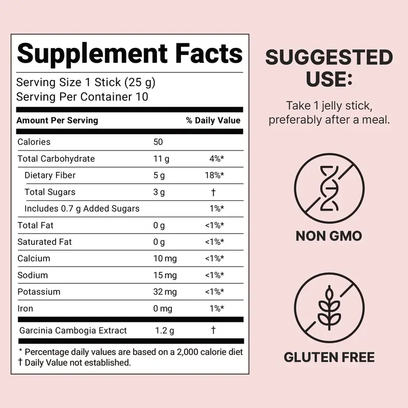 FOODOLOGY  Coleology Cutting Jelly   Garcinia Cambogia (HCA), Chia Seeds Collagen, Hyaluronic Acid, Pomegranate Flavored