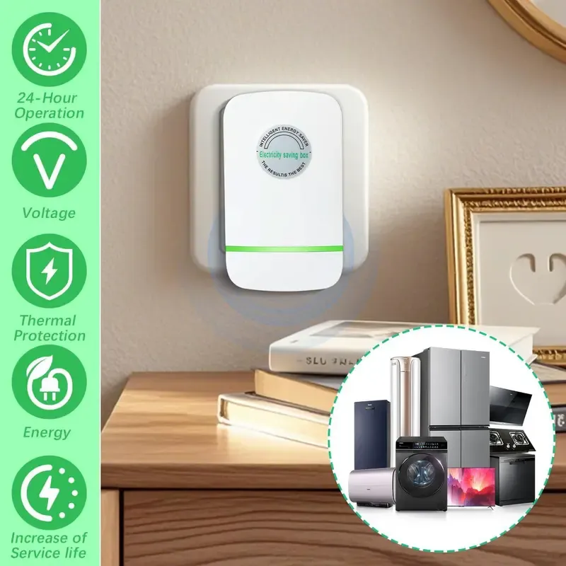 The 2026 plug-in power box is upgraded to 90–250 volts compatible with home office travel, stabilizing the output voltage for safer and more energy-saving use.