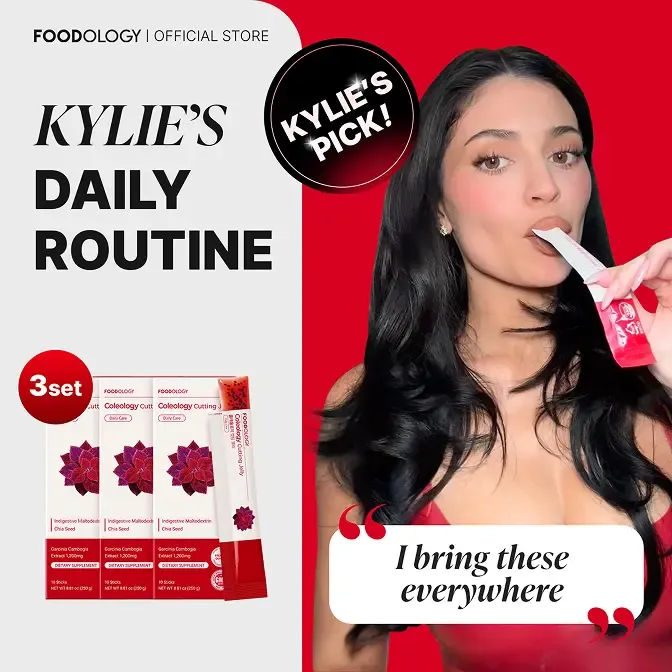 FOODOLOGY  Coleology Cutting Jelly   Garcinia Cambogia (HCA), Chia Seeds Collagen, Hyaluronic Acid, Pomegranate Flavored