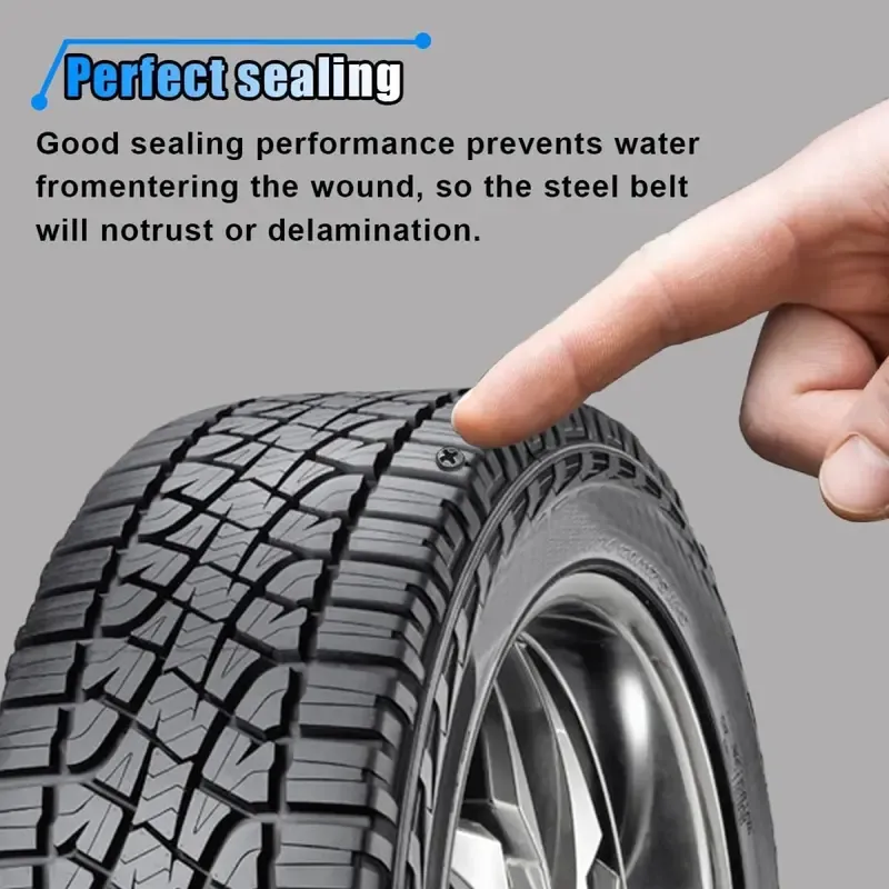 Tire Repair Screws Plugs  Self-service Tyre Repair Vacuum Rubber Nails Kit for Car  Motorcycle  Truck  Tractor Puncture Fast Tyre Repair Supplies