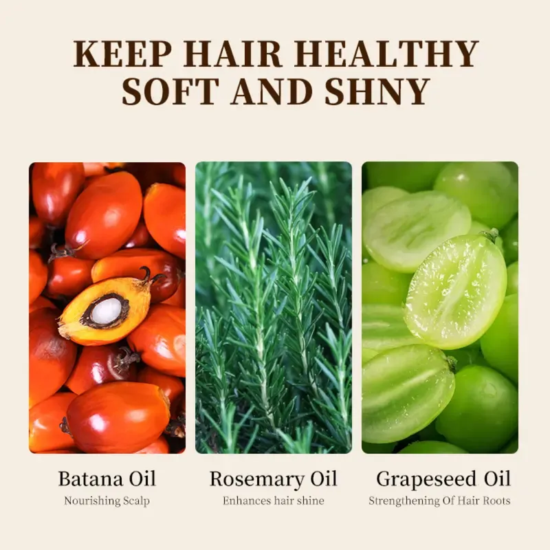 Buiiti Batana Oil with Rosemary for HairGrowth - Nourish Scalp & Detox forStrong &Healthy Hair, Organic BatanaOil with Rosemary -Reduce Hair Loss &Detox Your Scalp (30 mL) Haircare Rosemary Oil