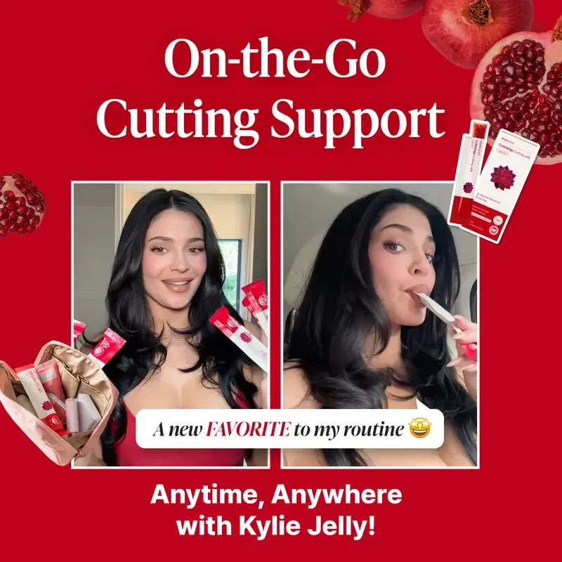 FOODOLOGY  Coleology Cutting Jelly   Garcinia Cambogia (HCA), Chia Seeds Collagen, Hyaluronic Acid, Pomegranate Flavored