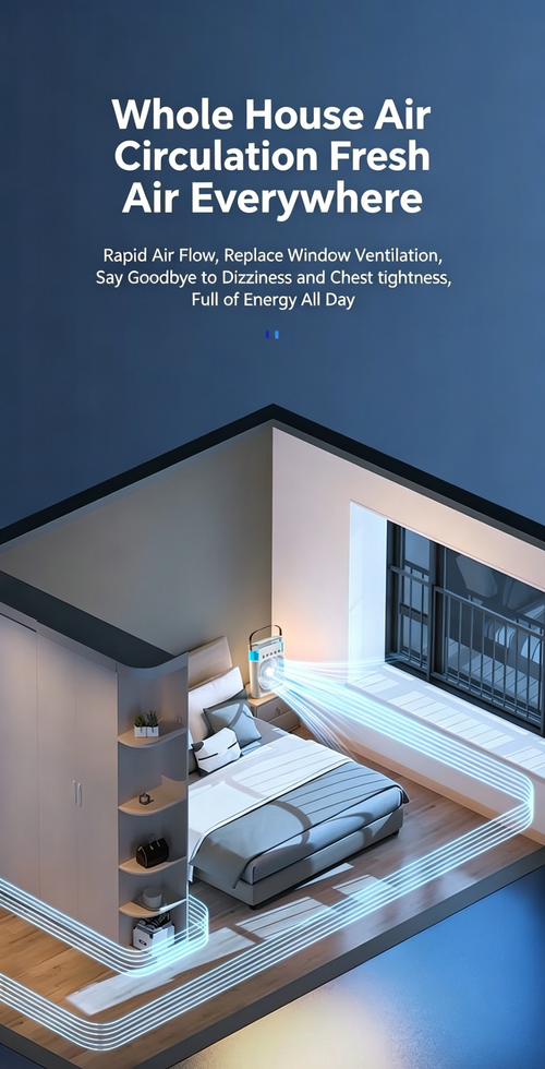 Portable USB-powered air cooling fan with 3 fan speeds and 5 spray modes, plus a night light, suitable for bedside tables and coffee tables.