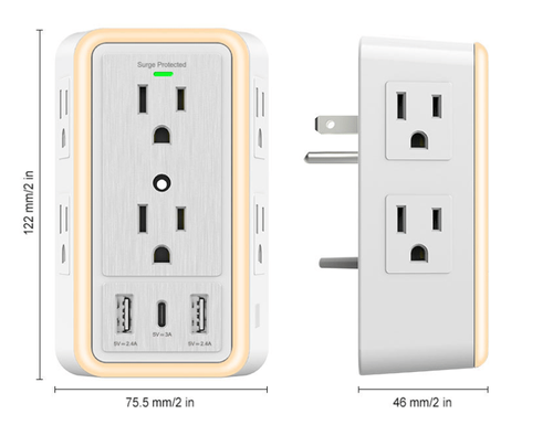 ✨Multi Plug Outlet Surge Protector