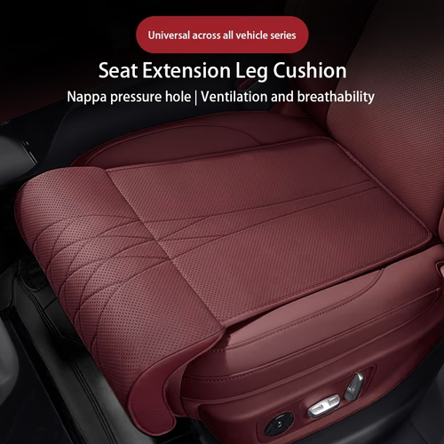 1pc Nappa Car Seat Extender Cushion, Leg Cushion, Imitation High-End Aviation Seat Cushion