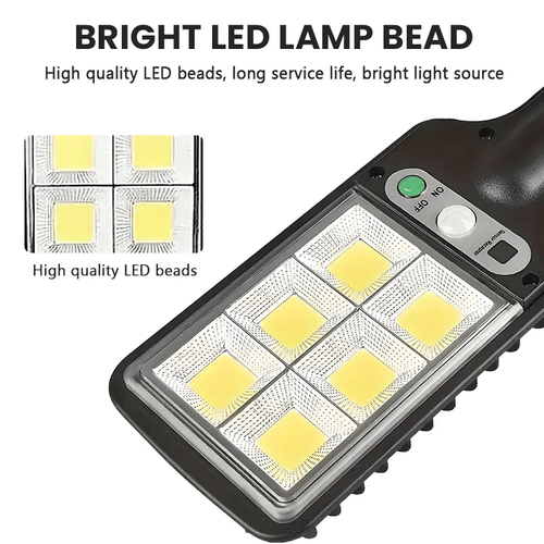 Solar Powered LED Street Lights with 120 LEDs Each Smart Remote