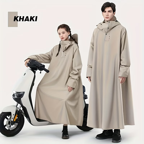 Thick, All-In-One Raincoat for Electric Bikes