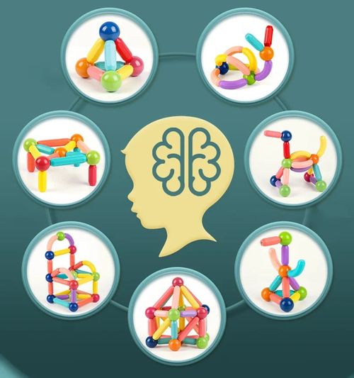 🔥Magnetic Balls and Rods Set Educational Magnet Building Blocks