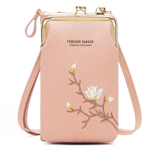 Women Sling Cross-Body Wallet with Mobile Cell Phone Holder