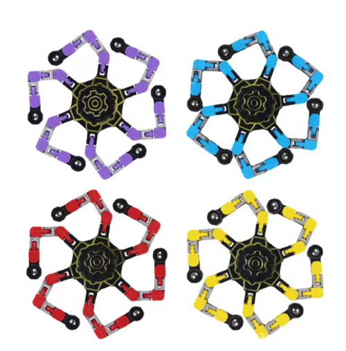 Fidget Spinners Transformable for Kids and Adults Stress Relief Sensory Toys for Boys and Girls Finger Gyro Decompression Toy