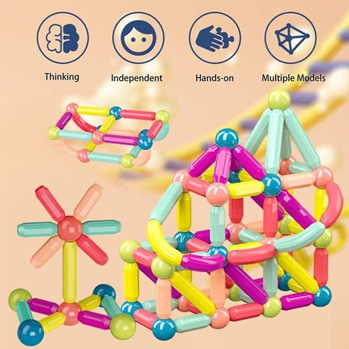 🔥Magnetic Balls and Rods Set Educational Magnet Building Blocks