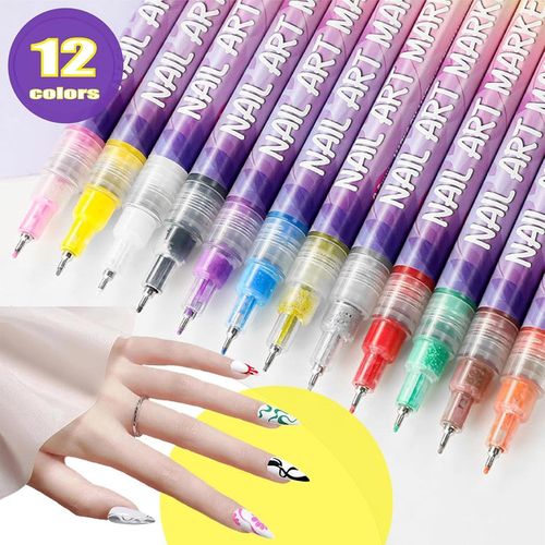 🎁Hot Sale 50% OFF⏳🎨12 Colours Nail Art Pens Set