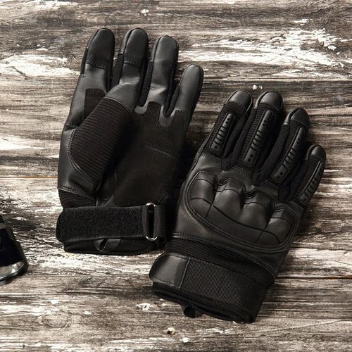 Indestructible Protective Tactical Full-finger Gloves（Black）