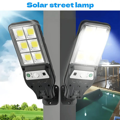 Solar Powered LED Street Lights with 120 LEDs Each Smart Remote