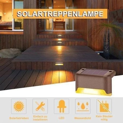 🎄 Solar Deck Lights 💡4 PCS