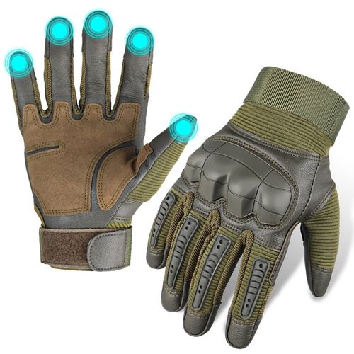 Indestructible Protective Tactical Full-finger Gloves（Black）