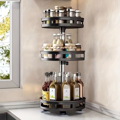 💖360-Degree Rotating Kitchen Organizer